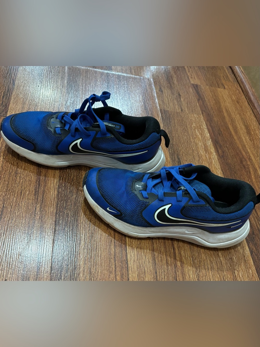 Nike Royal Blue and Black Athletic Trainers with White Accents